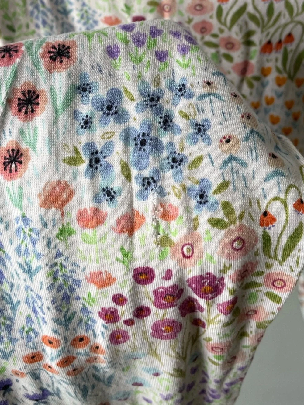 Little Sleepies Flower Fields Bamboo Purple Multi-Color Two Piece Pajama Set - Picture 6 of 6